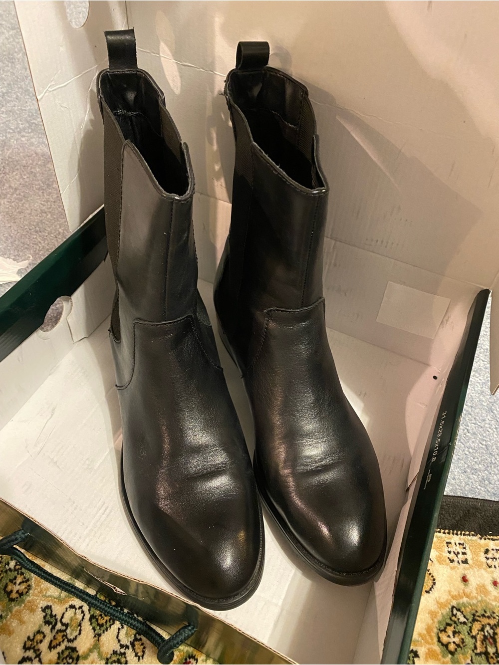 Ralph Lauren Women’s Black Leather Chelsea Boots